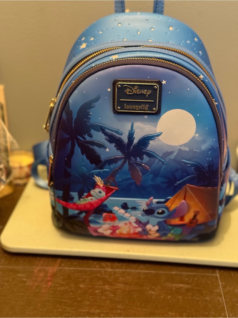 Loungefly Disney Lilo & Stitch Camping Cuties Mini Backpack